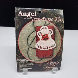 Angel Neck-Purse Kit By Wimpole Street Creations With Battenburg Lace Doily
